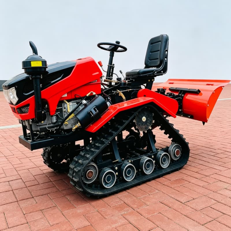 Soil Tilling Cultivator - เครื่องพรวนดินแบบโรตารี่สำหรับการไถพรวนดินลึกและการทำลายโครงสร้างดินแบบปรับแต่งได้, รถแทรกเตอร์สำหรับการเพาะปลูก, เครื่องพรวนดินแบบโรตารี่แบบตีนตะขาบ