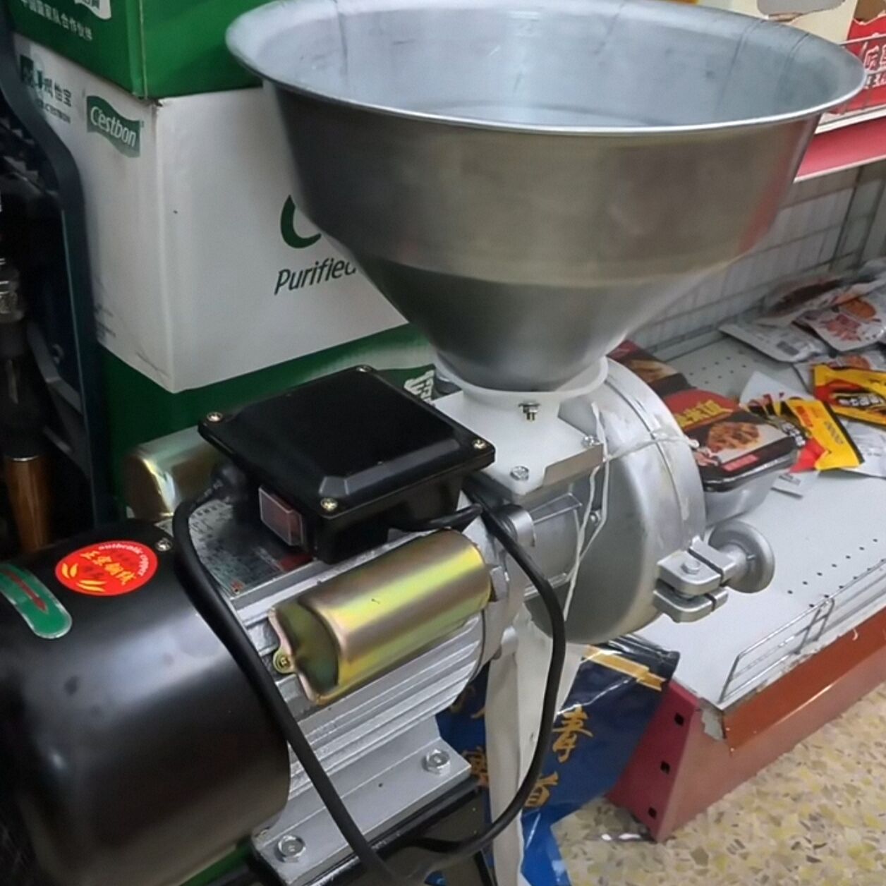 Grain Mill Grinder - เครื่องบดเมล็ดพืชไฟฟ้า เครื่องบดข้าวโพด ถั่วลิสง เครื่องบดเมล็ดกาแฟ
