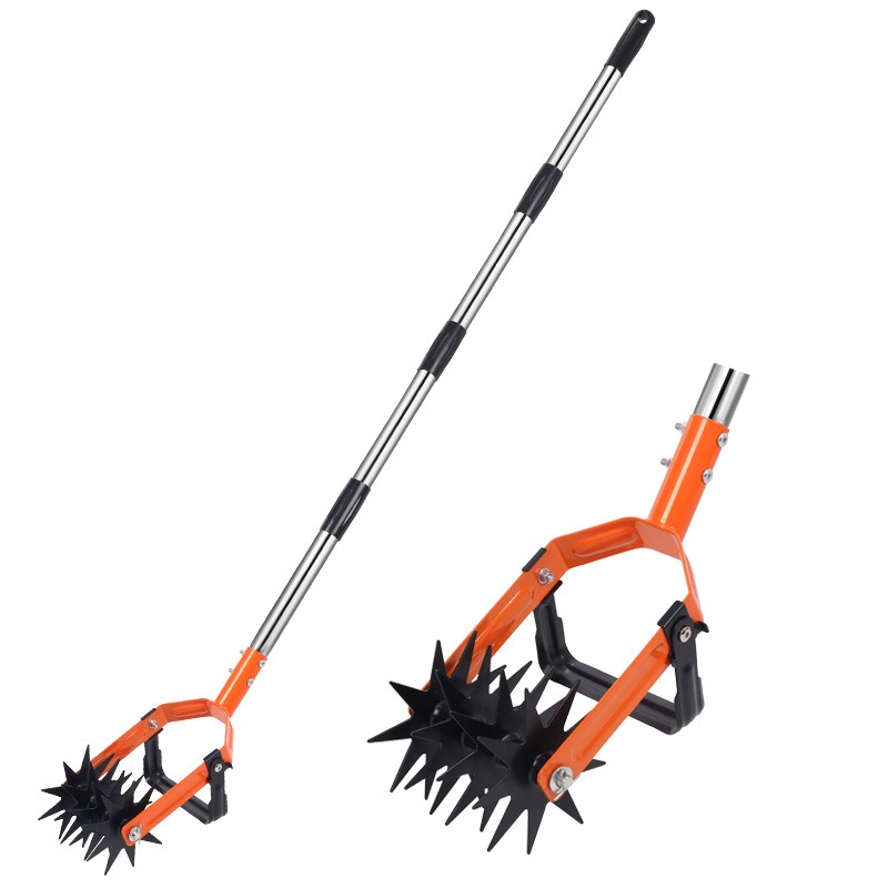 Soil Tilling Cultivator - เครื่องมือพรวนดินแบบหมุนสองฟังก์ชัน, อุปกรณ์ไถพรวนดินสำหรับกำจัดวัชพืช, คลายดิน และขุดดิน