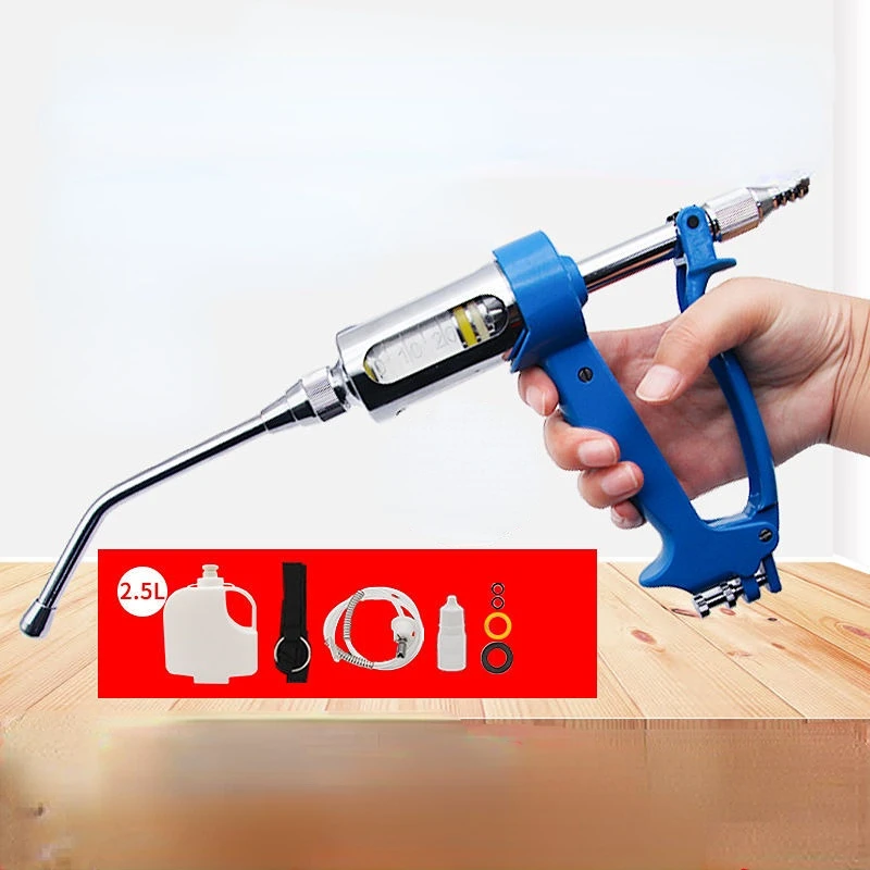 Veterinary Syringe Gun - สแตนเลส Veterinary Medicine Dispenser Gun ประเภทต่อเนื่องยา