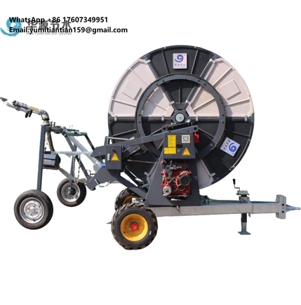 Farming Pump For Agriculture - ระบบฉีดน้ำทางการเกษตรแบบโลหะพร้อมมอเตอร์และปั๊ม IoT พร้อมม้วนสายยางที่ทนทาน