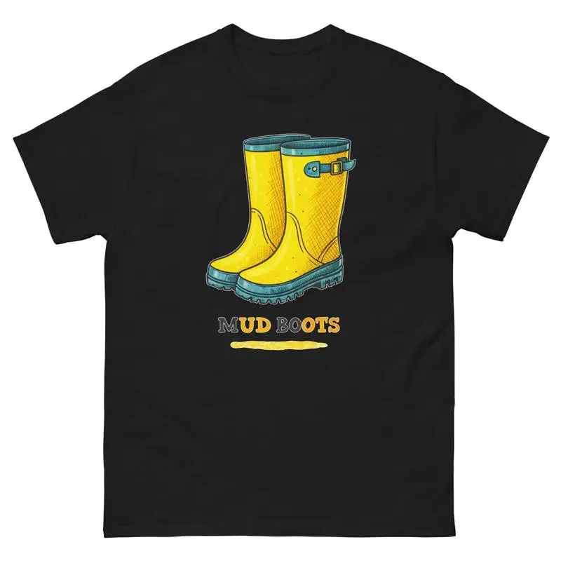 Agriculture Farming Boots - เสื้อยืดลายบู๊ทลุยโคลน ชีวิตชนบท การเกษตร