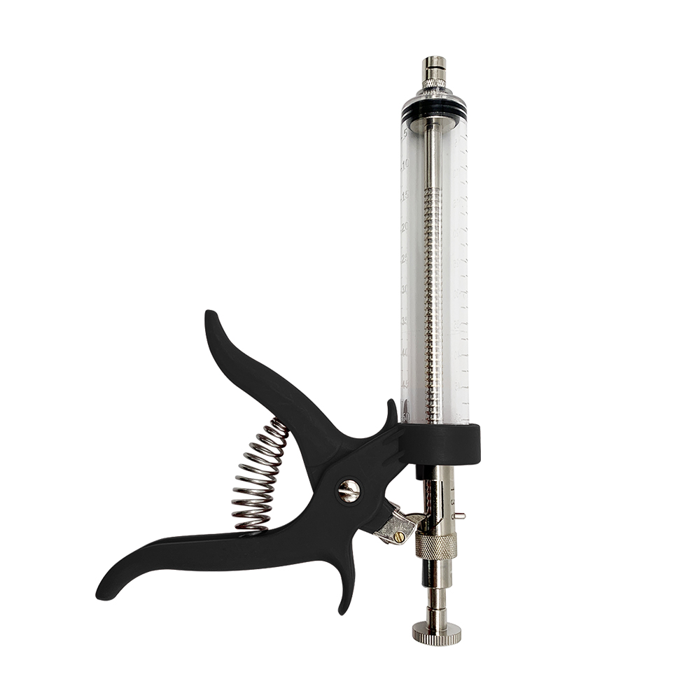 Veterinary Syringe Gun - 1 Pc สัตว์ 50ml ต่อเนื่องเข็มฉีดยา Revolver