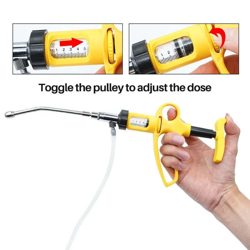 1 Pc ปศุสัตว์ต่อเนื่องเข็มฉีดย - Veterinary Syringe Gun บทวิจารณ์และราคา
