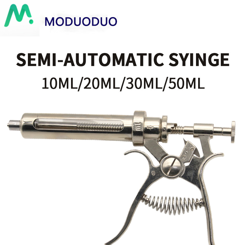 1PC 10ml 20 ml 30ml 50ml โลหะ  - Veterinary Syringe Gun บทวิจารณ์และราคา