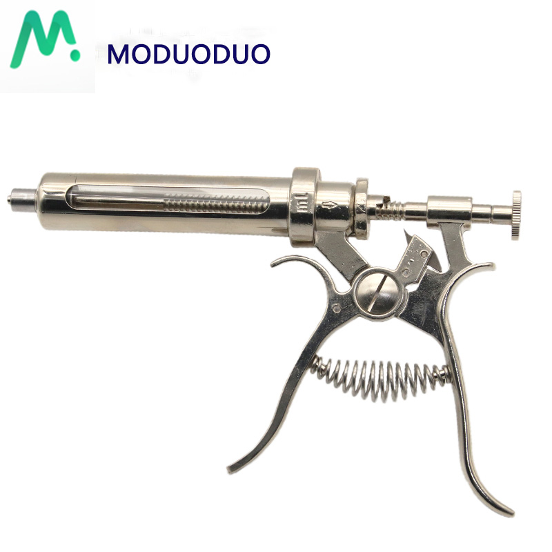 1PC 10ml 20 ml 30ml 50ml โลหะ  - Veterinary Syringe Gun บทวิจารณ์และราคา