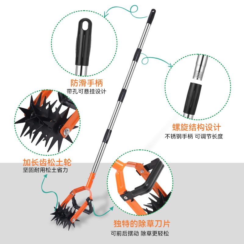 เครื่องมือพรวนดินแบบหมุนสองฟัง - Soil Tilling Cultivator บทวิจารณ์และราคา