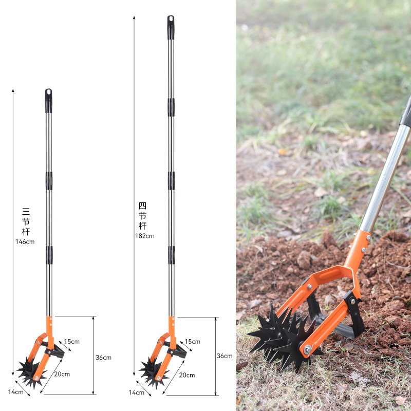 เครื่องมือพรวนดินแบบหมุนสองฟัง - Soil Tilling Cultivator บทวิจารณ์และราคา