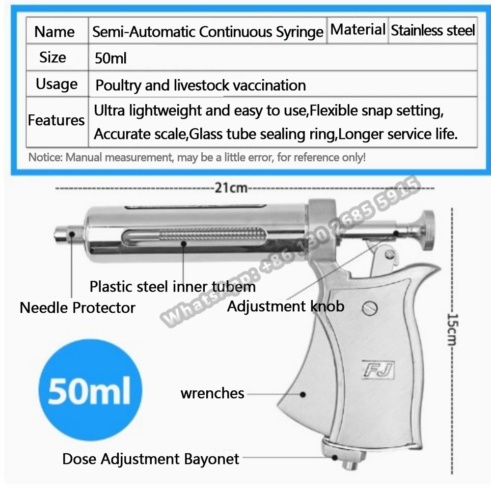 1 Pc Veterinary สัตว์ต่อเนื่อง - Veterinary Syringe Gun บทวิจารณ์และราคา