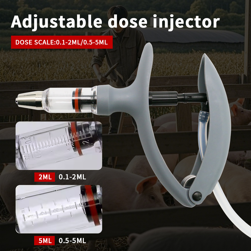 กระบอกฉีดยาสัตว์แบบต่อเนื่อง 1 - Veterinary Syringe Gun บทวิจารณ์และราคา