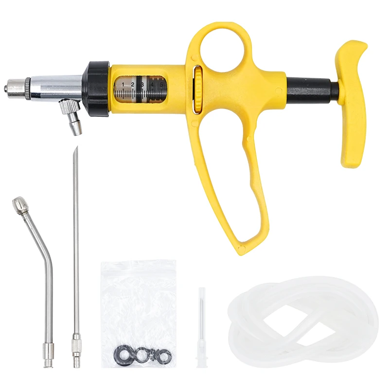 ชุดอุปกรณ์ฉีดยาแบบต่อเนื่องปรั - Veterinary Syringe Gun บทวิจารณ์และราคา