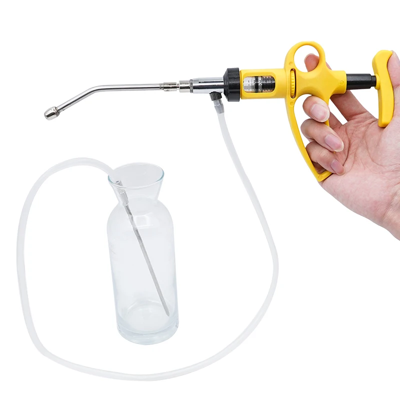 ชุดอุปกรณ์ฉีดยาแบบต่อเนื่องปรั - Veterinary Syringe Gun บทวิจารณ์และราคา