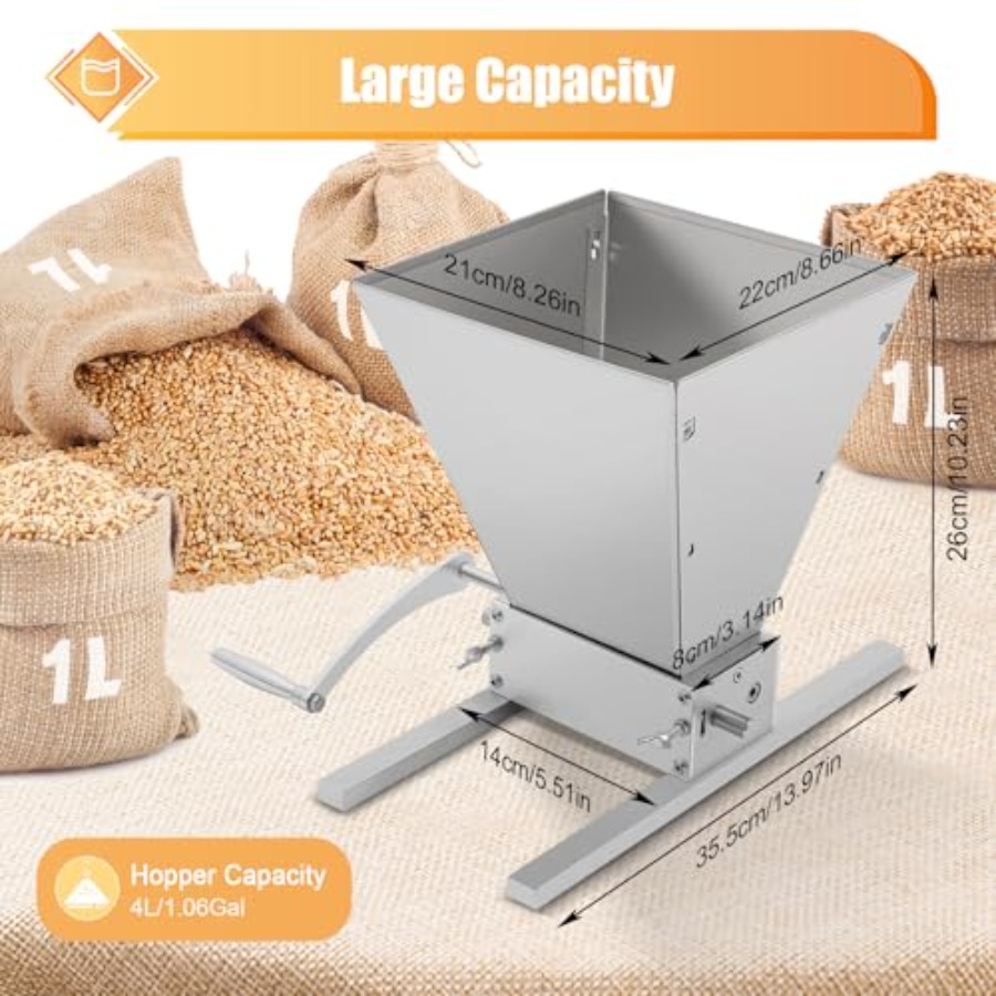 เครื่องบดเมลต์แบบมือหมุน ความจ - Grain Mill Grinder บทวิจารณ์และราคา